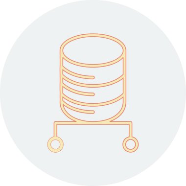 Sunucu simgesinin vektör illüstrasyonu