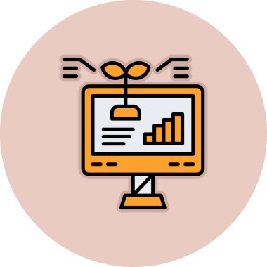 izleyici ikon vektör illüstrasyonu