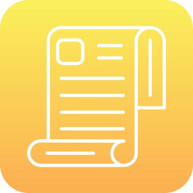 Belgenin vektör illüstrasyonu