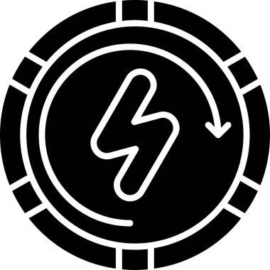 Bir saat simgesinin vektör illüstrasyonu