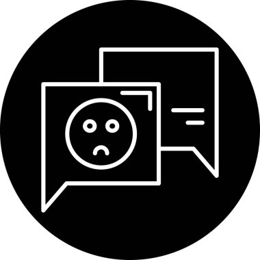 Sohbet simgesinin vektör illüstrasyonu