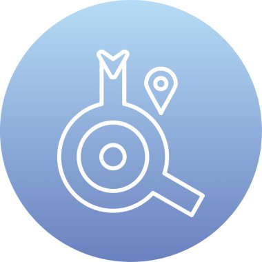 pusula simgesi, vektör illüstrasyonu