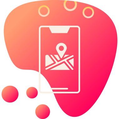 konum haritası konum simgesi, düz biçim