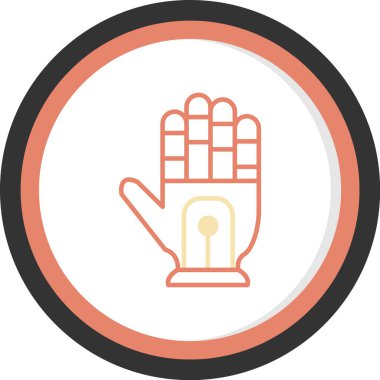 Tek bir simgenin vektör illüstrasyonu