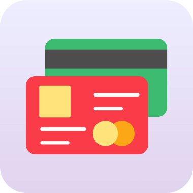 Kredi kartı vektör simgesi