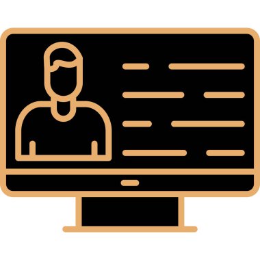 İnsan simgesinin vektör illüstrasyonu