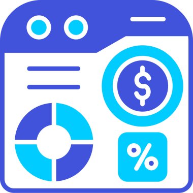 Dolar. Web simgesi basit illüstrasyon