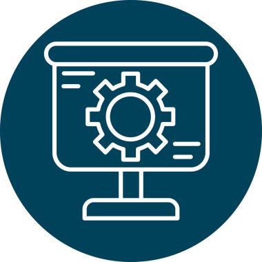 seo modern simgesinin vektör illüstrasyonu