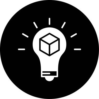 vektör çizim tasarım ampul simgesi