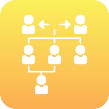 hiyerarşi web simgesi, vektör çizim