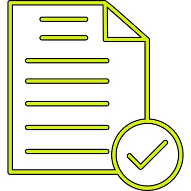 kontrol listesi simgesi, vektör illüstrasyonu