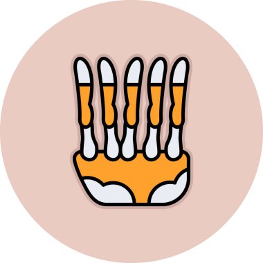 Bir kadın karikatür ikonunun vektör çizimi