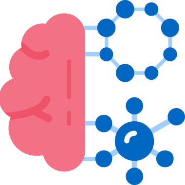 düz biçimli yaratıcı yapay zeka simgesi