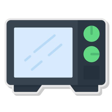 TV simgesi vektör illüstrasyonu