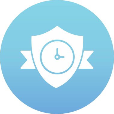 Kalkan simgesinin vektör illüstrasyonu