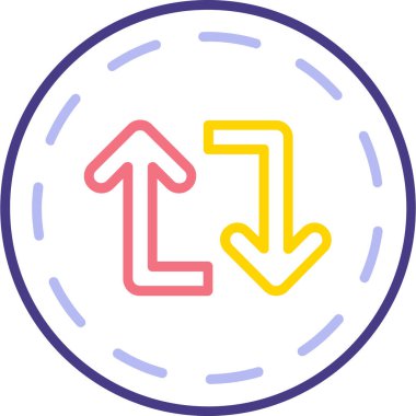 Ok. Web simgesi basit illüstrasyon