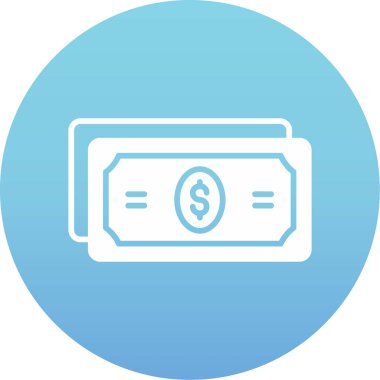 Dolar. Web simgesi basit illüstrasyon