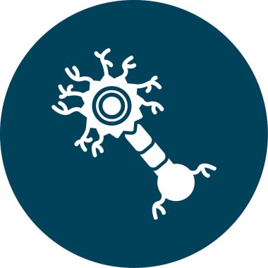 Bir virüs simgesinin vektör illüstrasyonu