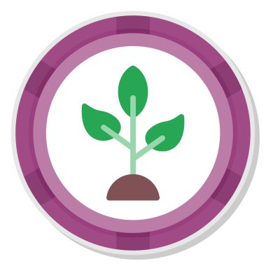 Bitki. Web simgesi basit tasarım.