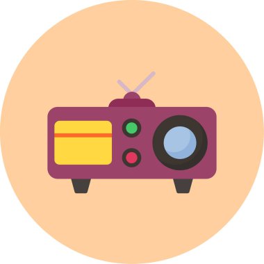 - Kamera. Web simgesi vektör illüstrasyonu