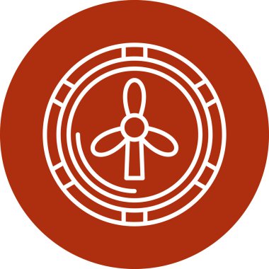 Bir yıldız simgesinin kırmızı ve beyaz vektör çizimi