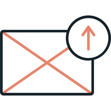 posta zarfı izole vektör simgesi kolayca değiştirilebilir ya da düzenlenebilir