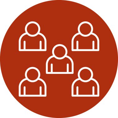 İnsan grubunun vektör illüstrasyonu