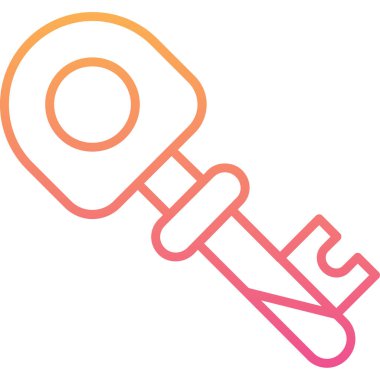 Tek izole edilmiş simgenin vektör illüstrasyonu