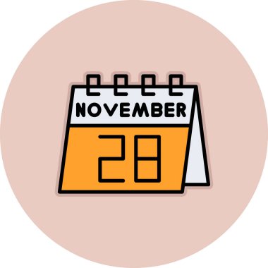 Kasım ayı tarihli takvim