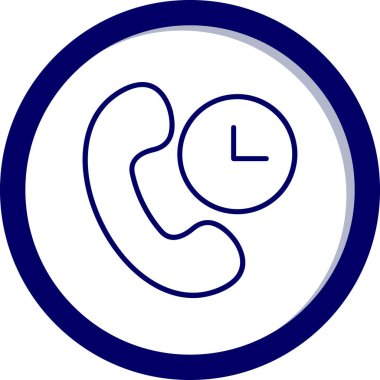 Alarmın mavi simgesinin vektör çizimi