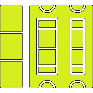 Beyaz arkaplanda yeşil pencere simgesi izole edildi. vektör illüstrasyonu