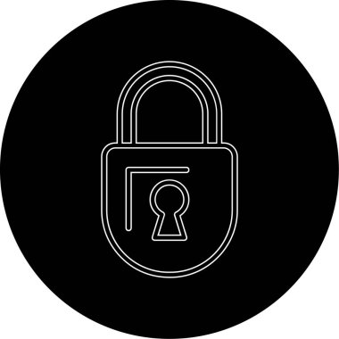 ikon vektör illüstrasyonunu kilitle