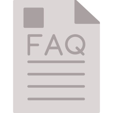 dosya faq simgesi modayla izole edilmiş arkaplan