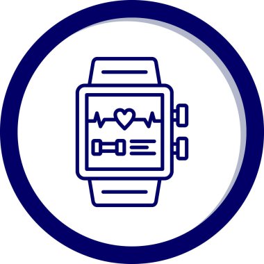 vektör kalp hızı simgesi