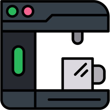 yazıcı web simgesi, basit vektör illüstrasyonu