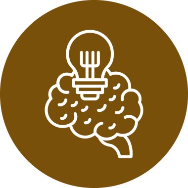 Vektör Beyin simgesi illüstrasyonu