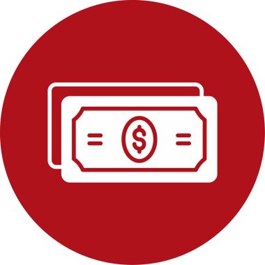 Dolar vektör sembolü düz simge