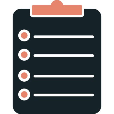 Pano listesi simgesi. Web tasarımı için basit pano vektör simgeleri çizimi