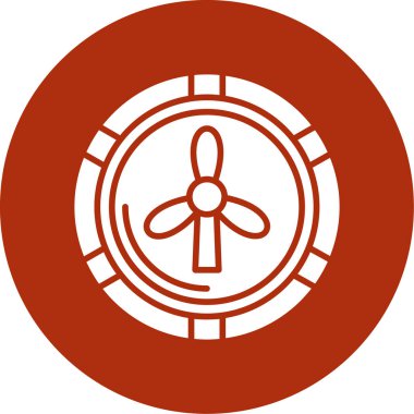 fan simgesi vektör illüstrasyonu