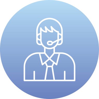 avatar. Web simgesi basit illüstrasyon