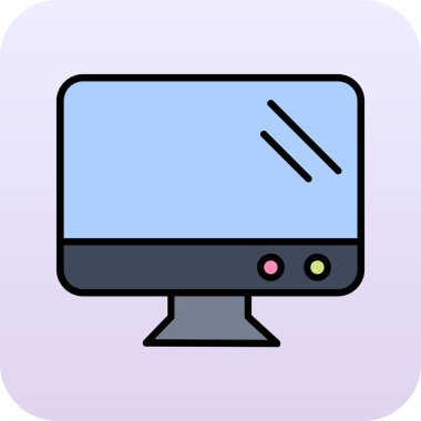 bilgisayar masaüstü izole simgesi tasarım