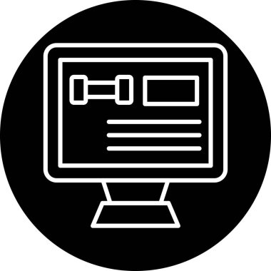 Seo simgesinin vektör illüstrasyonu