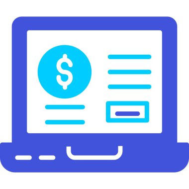 Dolar. Web simgesi basit illüstrasyon