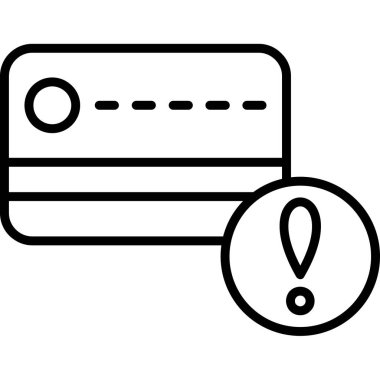 Kredi kartı ikonu vektör illüstrasyonu