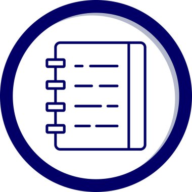 kitap simgesi, vektör illüstrasyonu