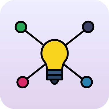 Beyaz arkaplanda izole edilmiş akıllı teknoloji simgesi. İnternet ve diğer şeyler. İnternet bağlantısı. Vektör. kare düğmesi