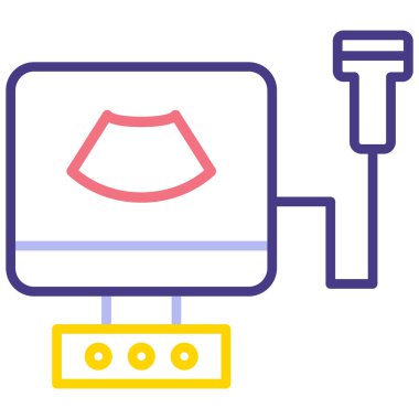 Bir lamba simgesinin vektör illüstrasyonu