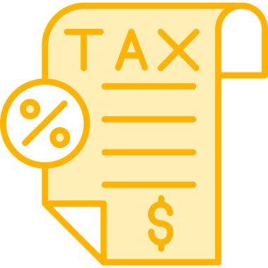 Vergi simgesi vektör illüstrasyonu