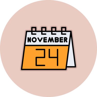 Kasım 23, takvim simgesi çizimi