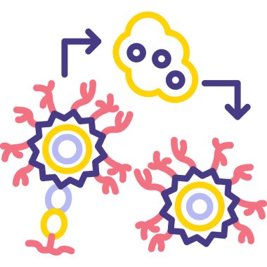 covid 19 parçacığı ve koronavirüs vektör çizimi